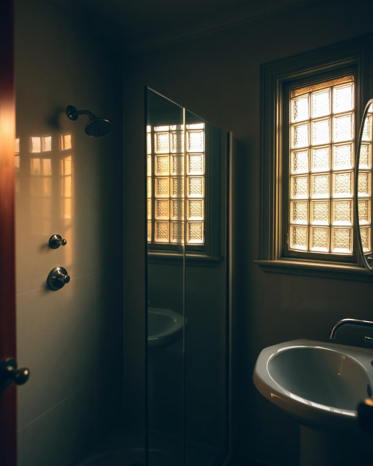 Glass Block Bath — Interiors project in New Bern, NC